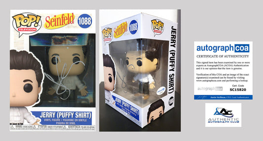 JERRY SEINFELD AUTOGRAPH SIGNED SEINFELD FUNKO POP 1088 PUFFY SHIRT ACOA