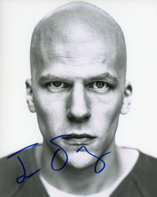 JESSE EISENBERG AUTOGRAPH SIGNED 8x10 PHOTO LEX LUTHOR BATMAN V SUPERMAN COA