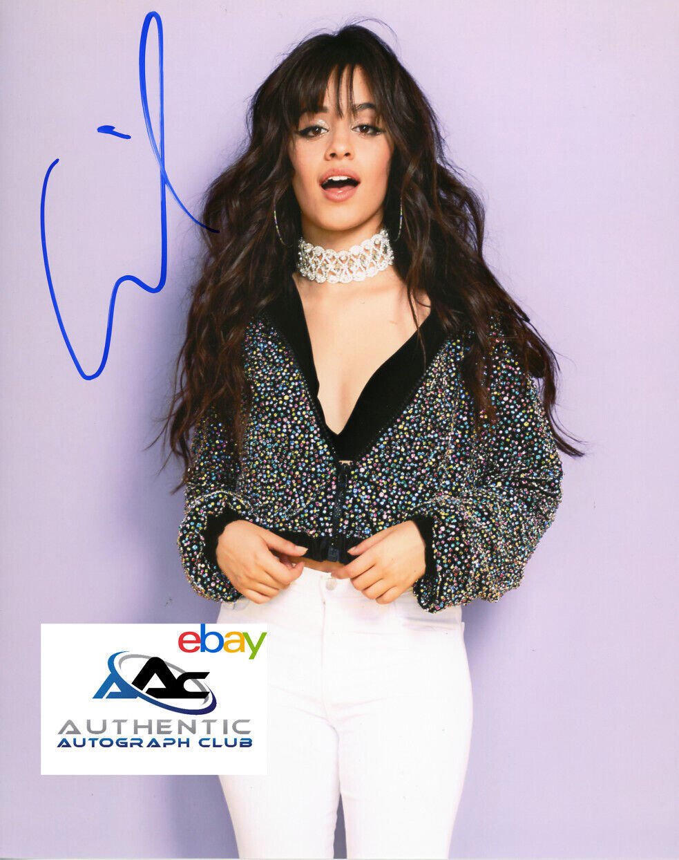 CAMILA CABELLO AUTOGRAPH SIGNED 8x10 PHOTO SENORITA SINGER MUSICIAN COA