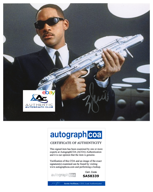 WILL SMITH AUTOGRAPH SIGNED 8x10 PHOTO MEN IN BLACK ACOA