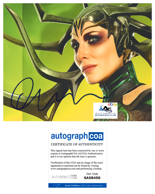 CATE BLANCHETT AUTOGRAPH SIGNED 8X10 THOR VILLAN RAGNAROK PHOTO ACOA