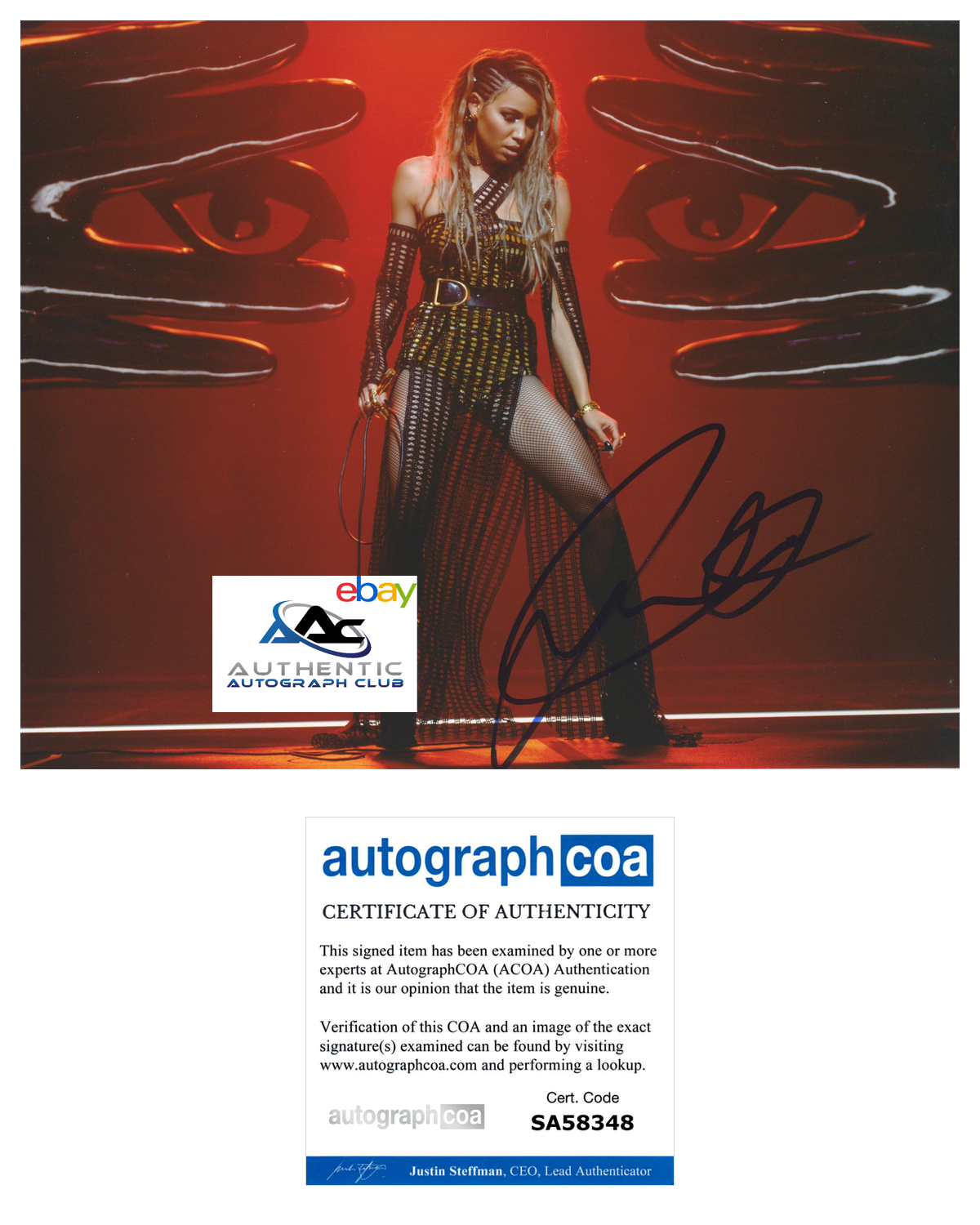 JURNEE SMOLLETT-BELL AUTOGRAPH SIGNED 8x10 PHOTO BLACK CANARY BIRDS OF PREY ACOA