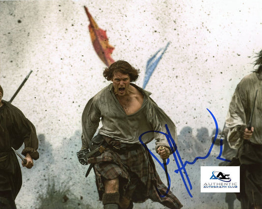 SAM HEUGHAN AUTOGRAPH SIGNED 8X10 PHOTO OUTLANDER COA