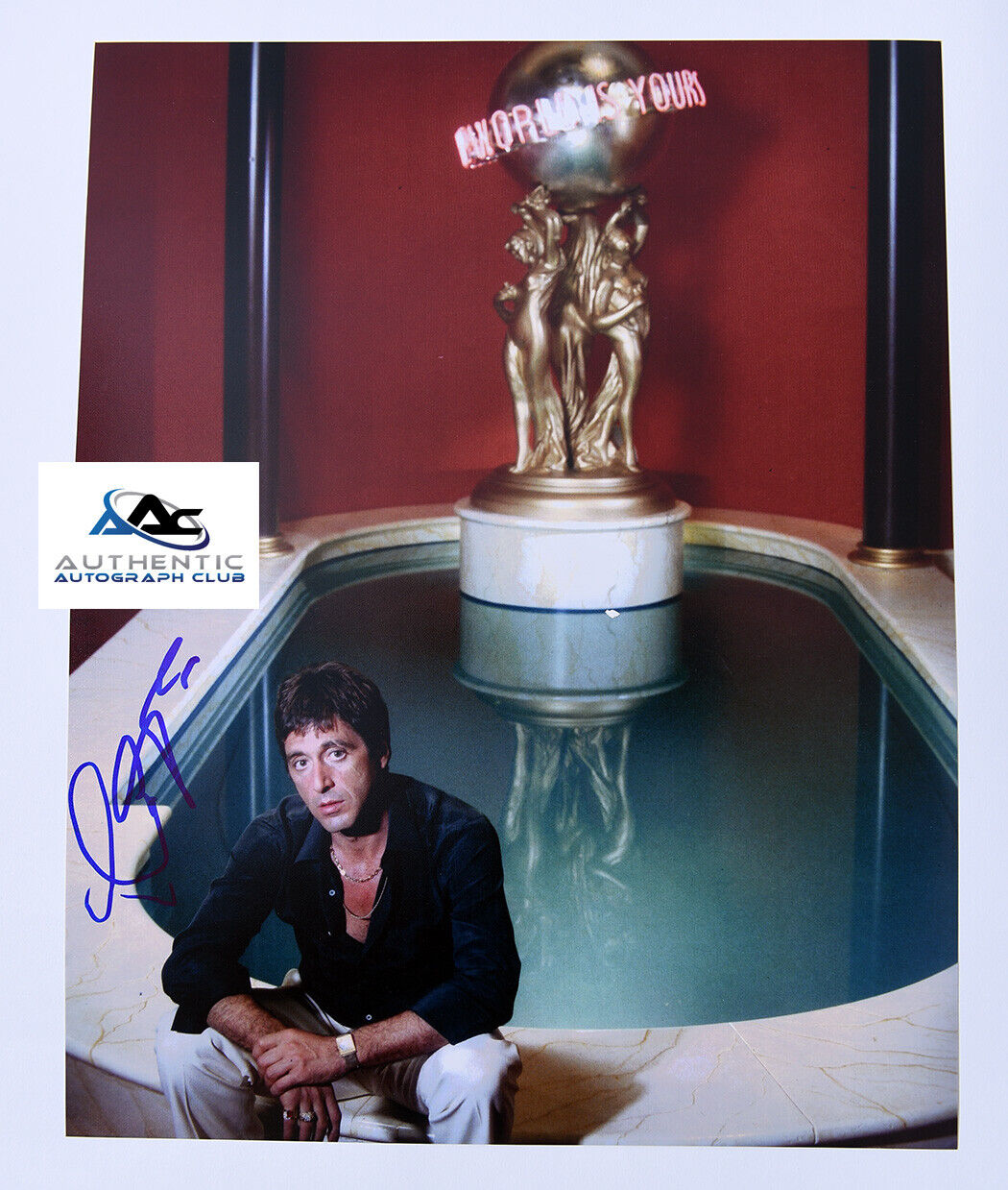 AL PACINO AUTOGRAPH SIGNED 11x14 PHOTO SCARFACE TONY MONTANA COA