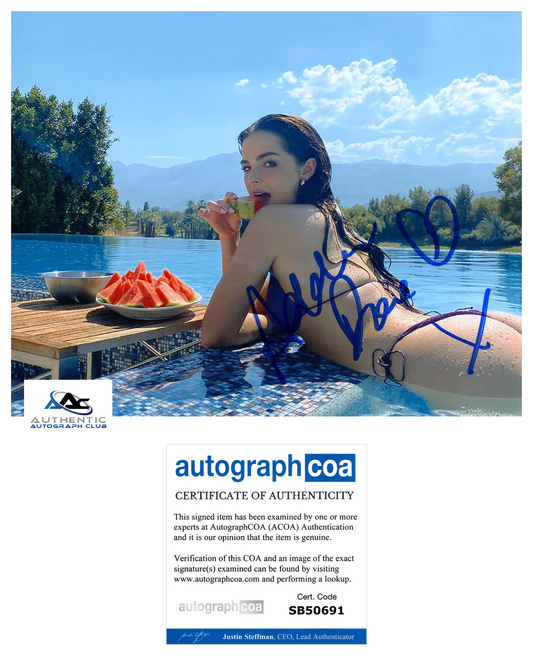 ADDISON RAE AUTOGRAPH SIGNED 8x10 PHOTO TIKTOK STAR ACOA