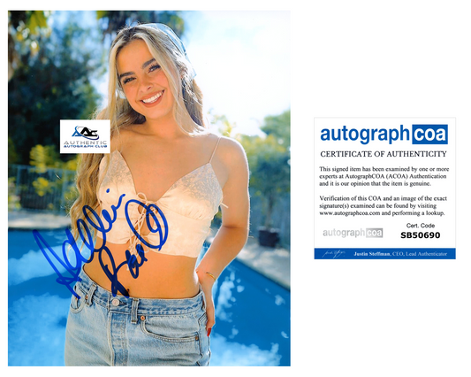 ADDISON RAE AUTOGRAPH SIGNED 8x10 PHOTO TIKTOK STAR ACOA