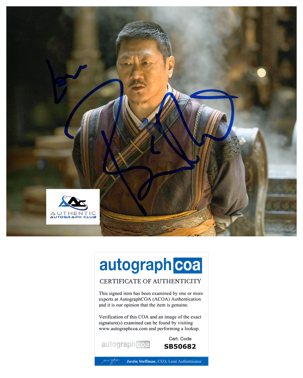 BENEDICT WONG AUTOGRAPH SIGNED 8x10 PHOTO MARVEL AVENGERS DR DOCTOR STRANGE ACOA