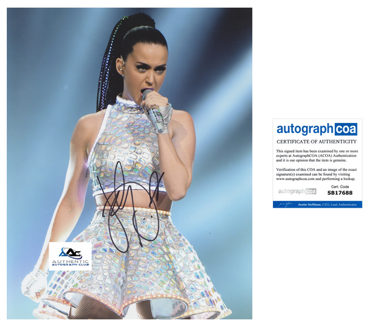 KATY PERRY AUTOGRAPH SIGNED 11x14 PHOTO ACOA