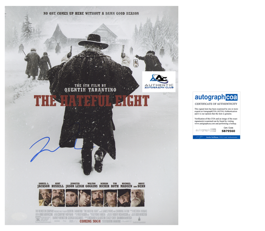 QUENTIN TARANTINO AUTOGRAPH SIGNED 11x14 PHOTO THE HATEFUL EIGHT ACOA