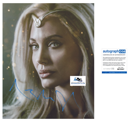 ANGELINA JOLIE AUTOGRAPH SIGNED 11x14 PHOTO MARVEL ETERNALS ACOA