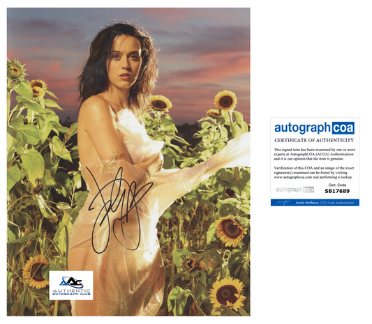 KATY PERRY AUTOGRAPH SIGNED 11x14 PHOTO ACOA