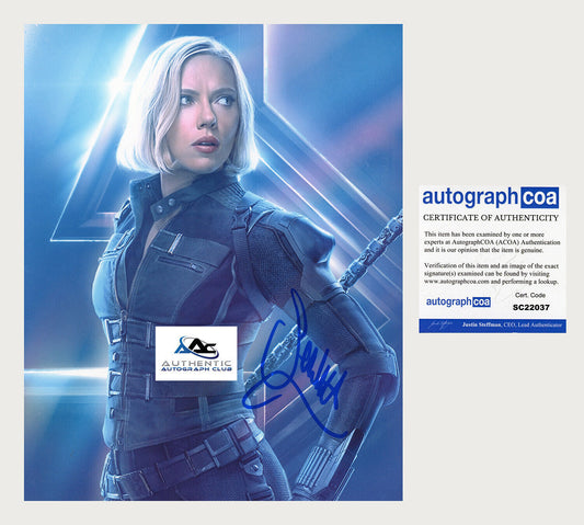 RARE SCARLETT JOHANSSON AUTOGRAPH SIGNED BLACK WIDOW MARVEL AVENGERS 8X10