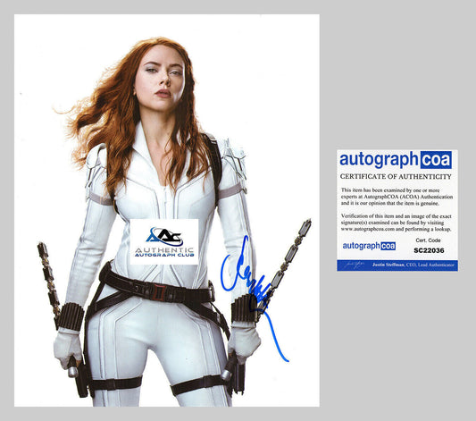 RARE SCARLETT JOHANSSON AUTOGRAPH SIGNED BLACK WIDOW MARVEL AVENGERS 11X14