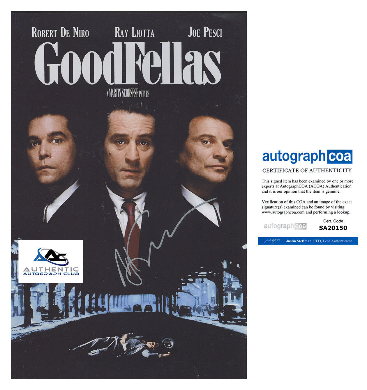 MARTIN SCORSESE AUTOGRAPH SIGNED 11X17 PHOTO GOODFELLAS POSTER ACOA