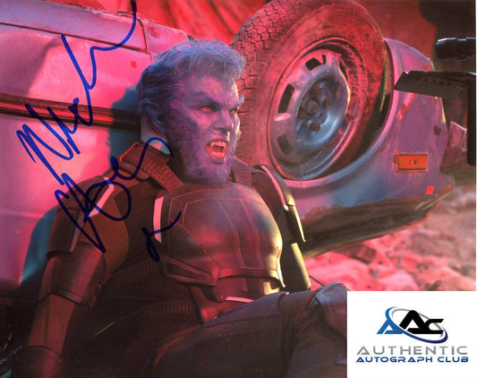 NICHOLAS HOULT AUTOGRAPH SIGNED 8X10 PHOTO X-MEN BEAST COA