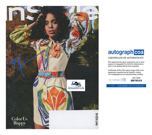 KERRY WASHINGTON AUTOGRAPH SIGNED INSTYLE MAGAZINE ACOA