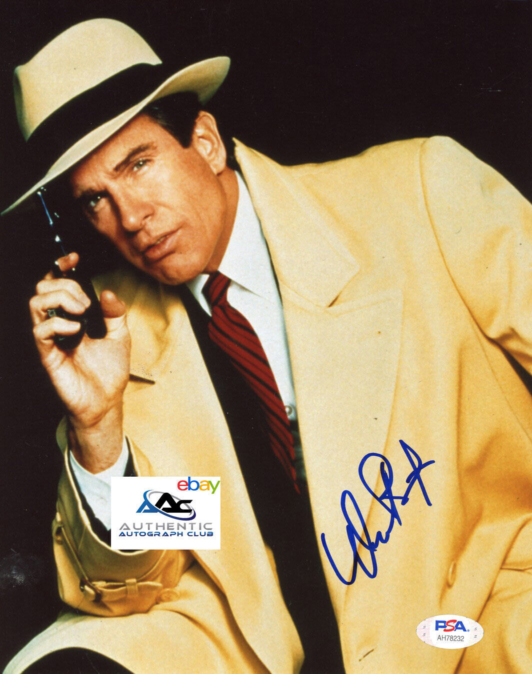 WARREN BEATTY AUTOGRAPH SIGNED 8x10 PHOTO BONNIE AND CLYDE DICK TRACY PSA COA