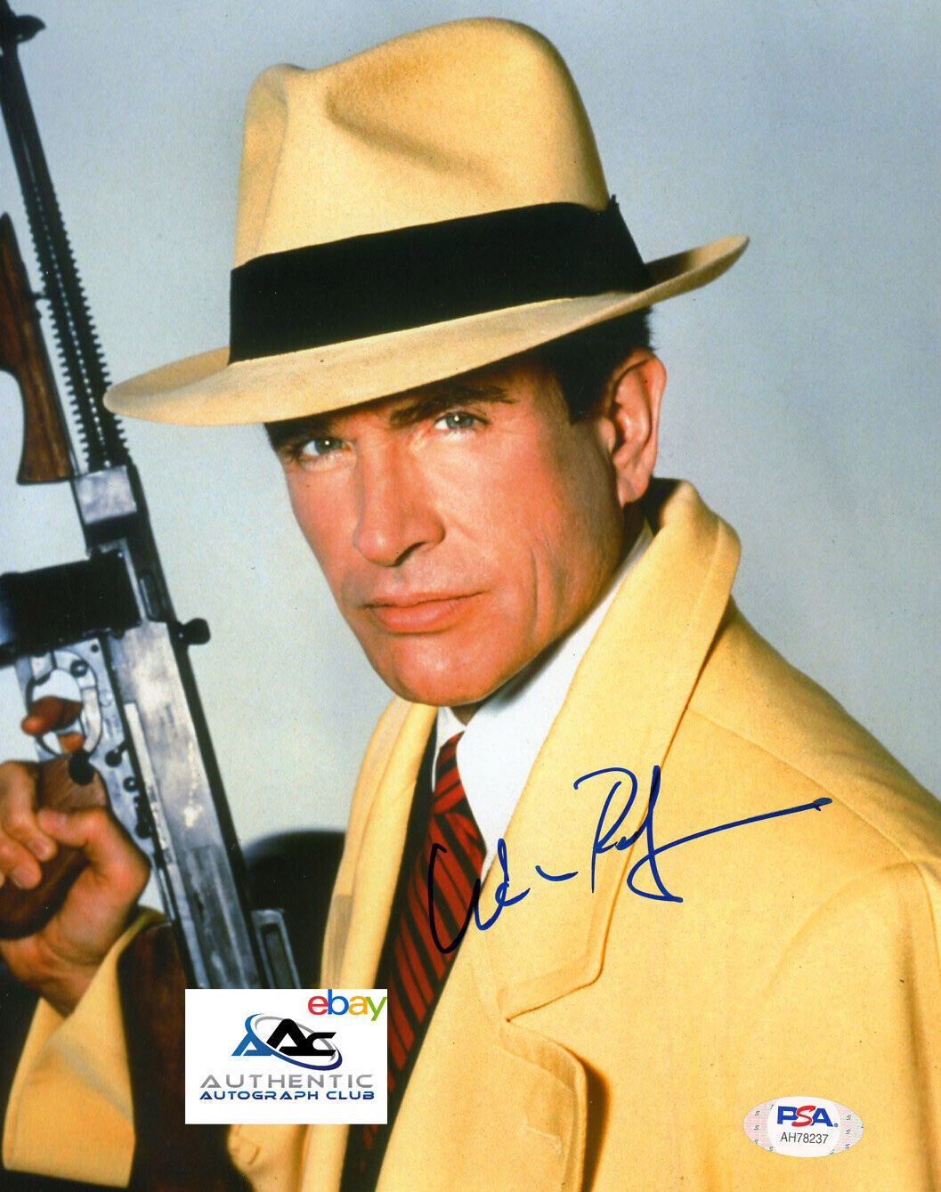 WARREN BEATTY AUTOGRAPH SIGNED 8x10 PHOTO BONNIE AND CLYDE DICK TRACY PSA COA