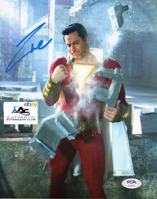 ZACHARY LEVI AUTOGRAPH SIGNED 8x10 PHOTO SHAZAM PSA/DNA