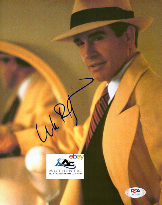 WARREN BEATTY AUTOGRAPH SIGNED 8x10 PHOTO BONNIE AND CLYDE DICK TRACY PSA COA