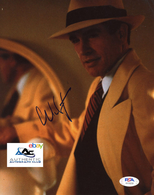 WARREN BEATTY AUTOGRAPH SIGNED 8x10 PHOTO BONNIE AND CLYDE DICK TRACY PSA COA