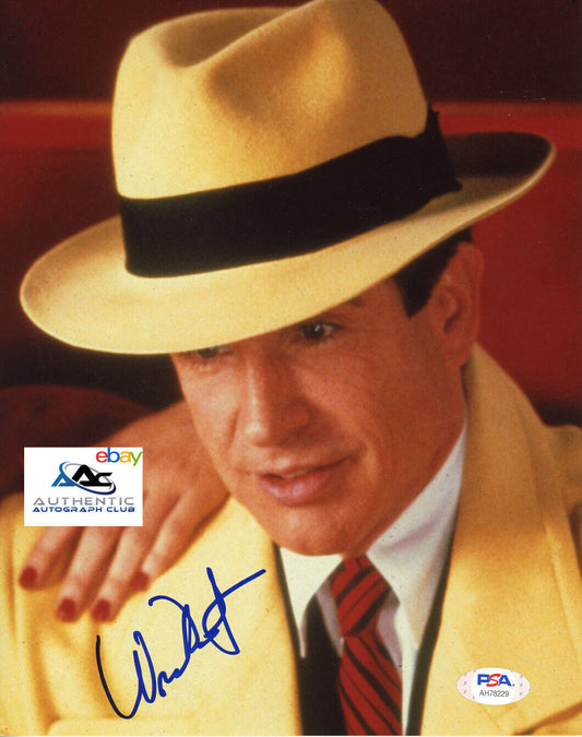 WARREN BEATTY AUTOGRAPH SIGNED 8x10 PHOTO BONNIE AND CLYDE DICK TRACY PSA COA