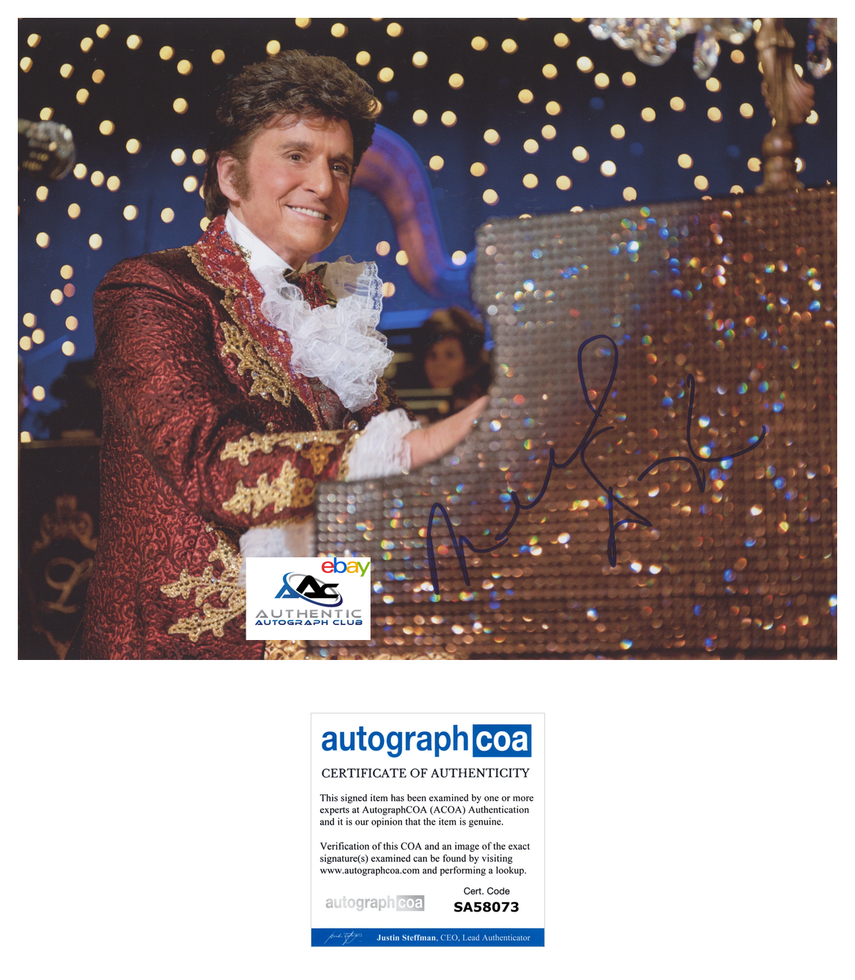 MICHAEL DOUGLAS AUTOGRAPH SIGNED 11x14 PHOTO LIBERACE BEHIND THE CANDELABRA ACOA