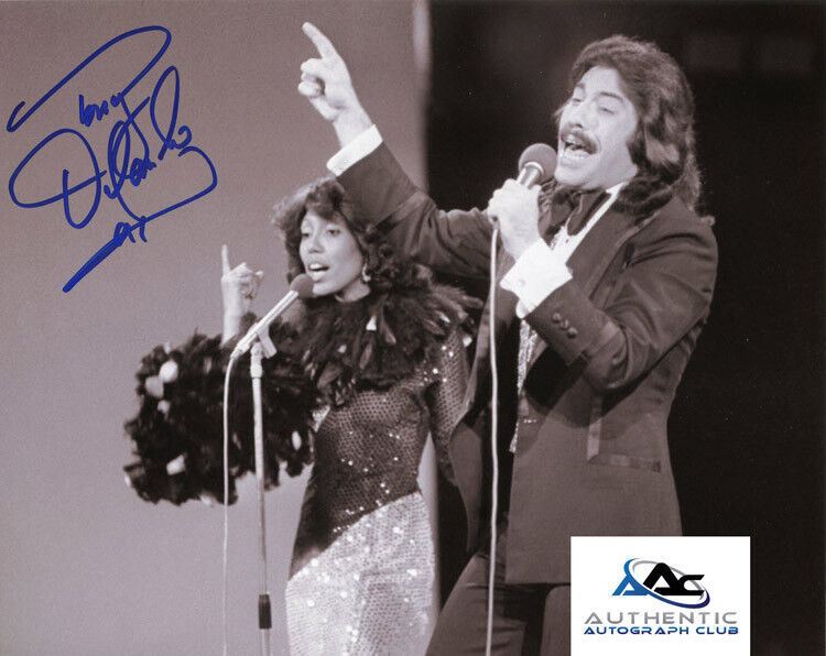 TONY ORLANDO AUTOGRAPH SIGNED 8x10 PHOTO FROM TONY ORLANDO AND DAWN COA