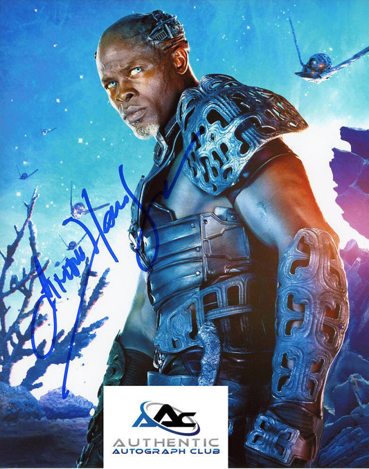 DJIMON HOUNSOU AUTOGRAPH SIGNED 8x10 PHOTO GUARDIANS OF THE GALAXY KORATH COA