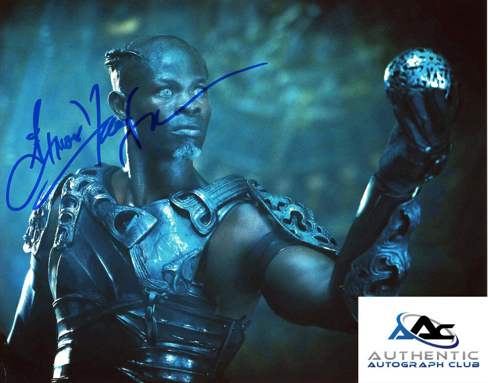 DJIMON HOUNSOU AUTOGRAPH SIGNED 8x10 PHOTO GUARDIANS OF THE GALAXY KORATH COA