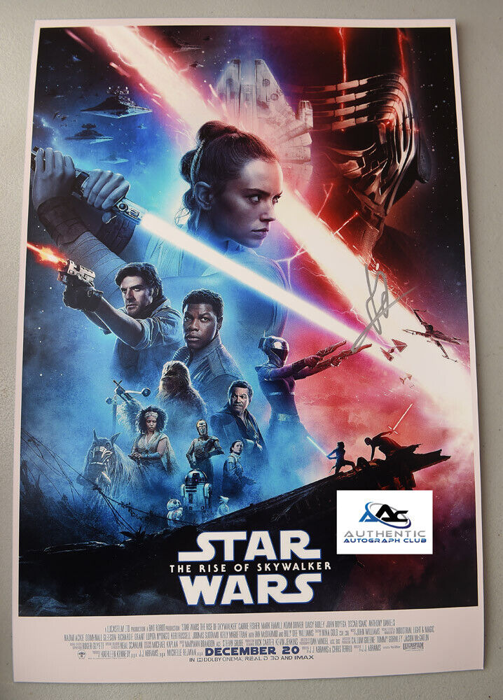 JJ ABRAMS AUTOGRAPH SIGNED 12X18 PHOTO STAR WARS DIRECTOR COA