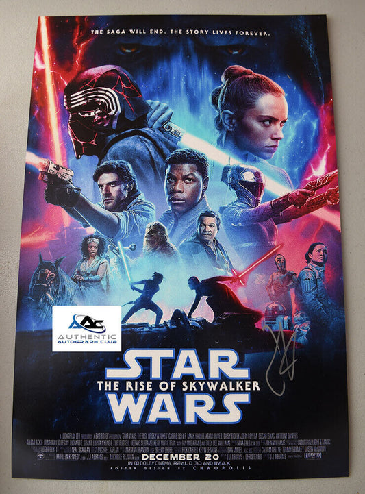 JJ ABRAMS AUTOGRAPH SIGNED 12X18 PHOTO STAR WARS DIRECTOR COA