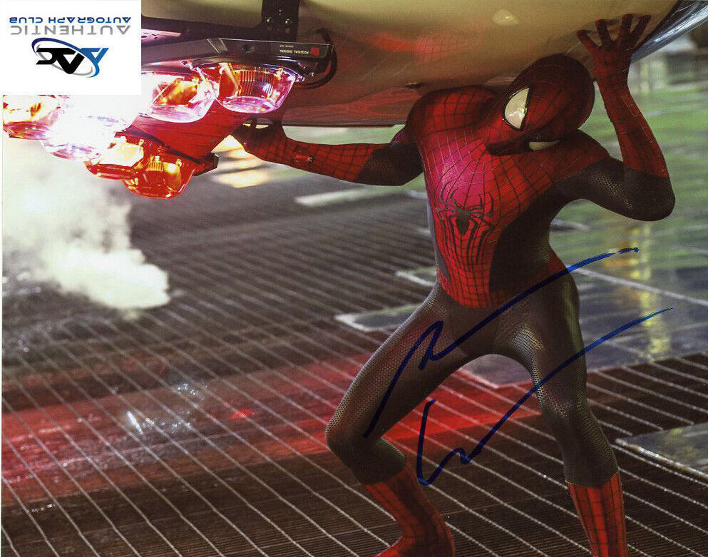 ANDREW GARFIELD AUTOGRAPH SIGNED 8x10 PHOTO AMAZING SPIDERMAN 2 COA