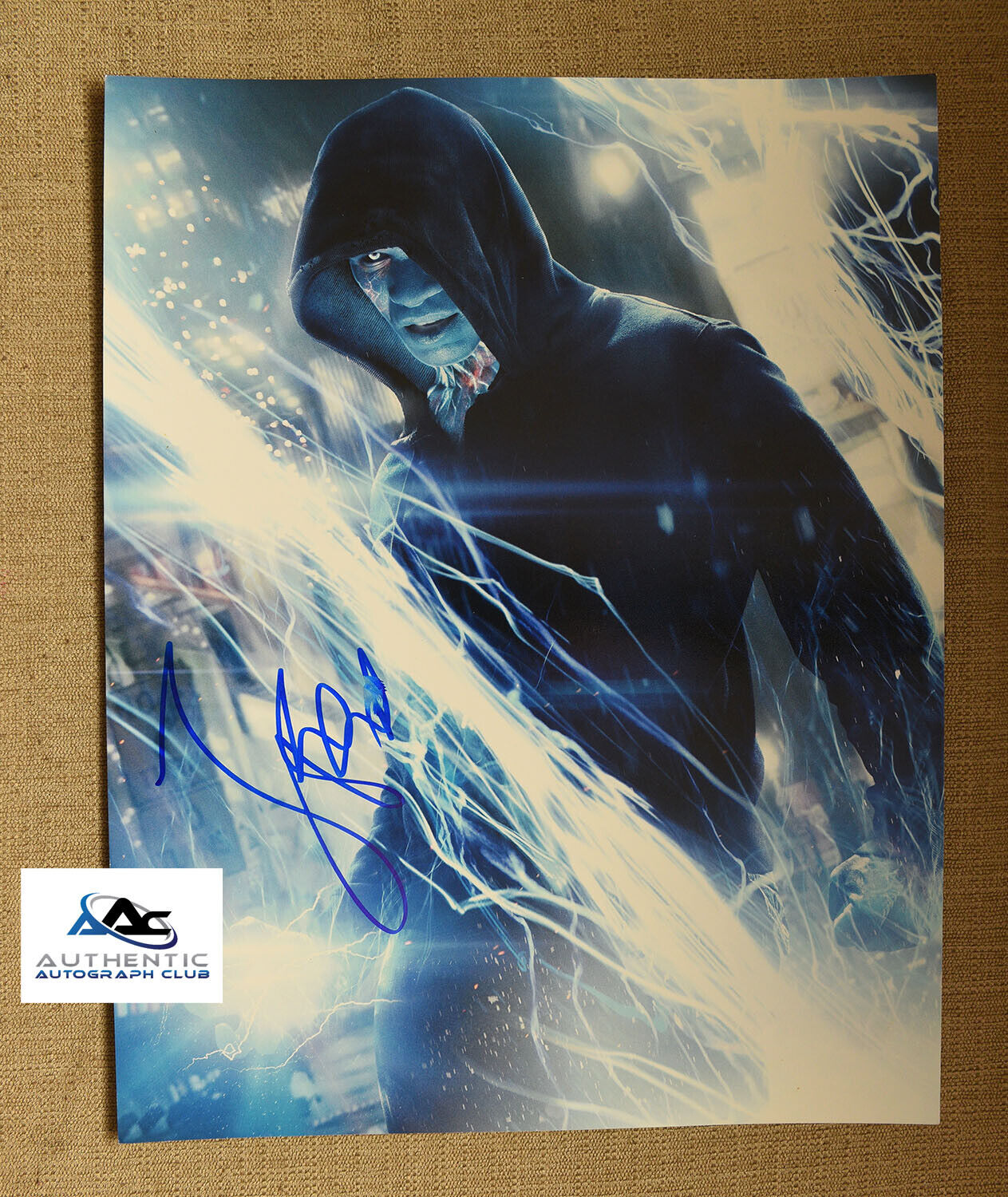 JAMIE FOXX AUTOGRAPH SIGNED 11x14 PHOTO AMAZING SPIDERMAN 2 ELECTRO MARVEL COA