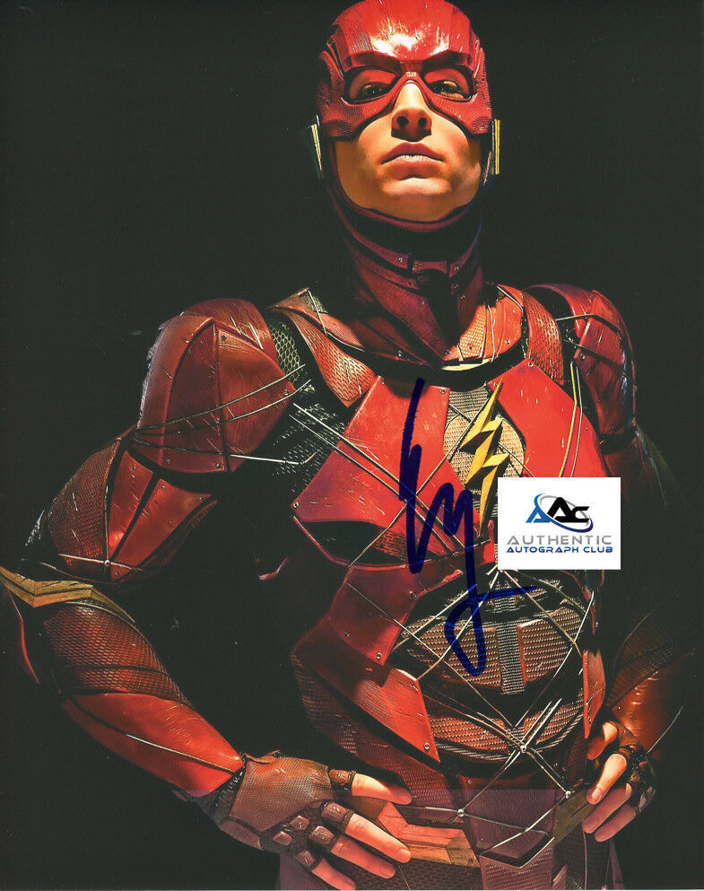 EZRA MILLER AUTOGRAPH SIGNED 8x10 PHOTO THE FLASH COA