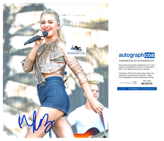 KELSEA BALLERINI AUTOGRAPH SIGNED 8x10 PHOTO COUNTRY MUSIC SINGER STAR ACOA