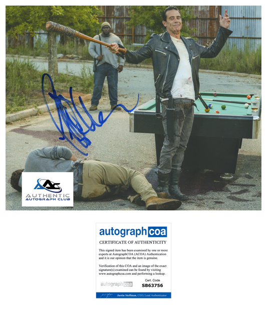 JEFFREY DEAN MORGAN AUTOGRAPH SIGNED 8X10 PHOTO WALKING DEAD NEGAN ACOA