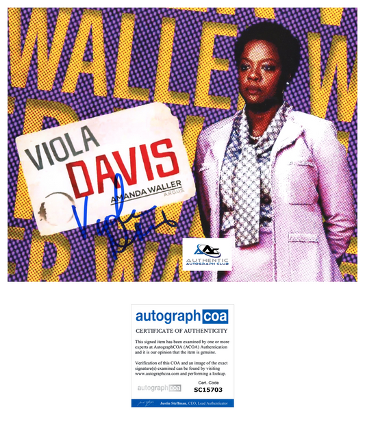 VIOLA DAVIS AUTOGRAPH SIGNED 8X10 PHOTO AMANDA WALLER DC SUICIDE SQUAD OSCAR