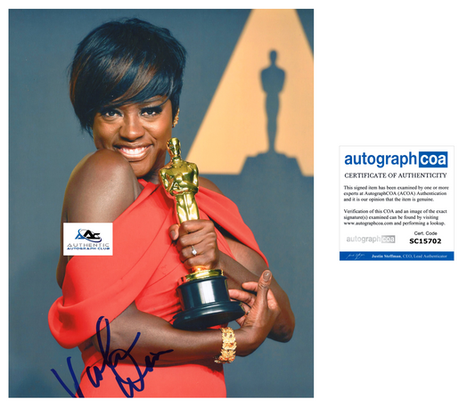 VIOLA DAVIS AUTOGRAPH SIGNED 8X10 PHOTO AMANDA WALLER DC SUICIDE SQUAD OSCAR