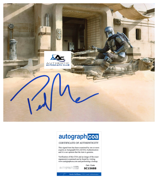 PEDRO PASCAL AUTOGRAPH SIGNED 8X10 PHOTO STAR WARS THE MANDALORIAN ACOA