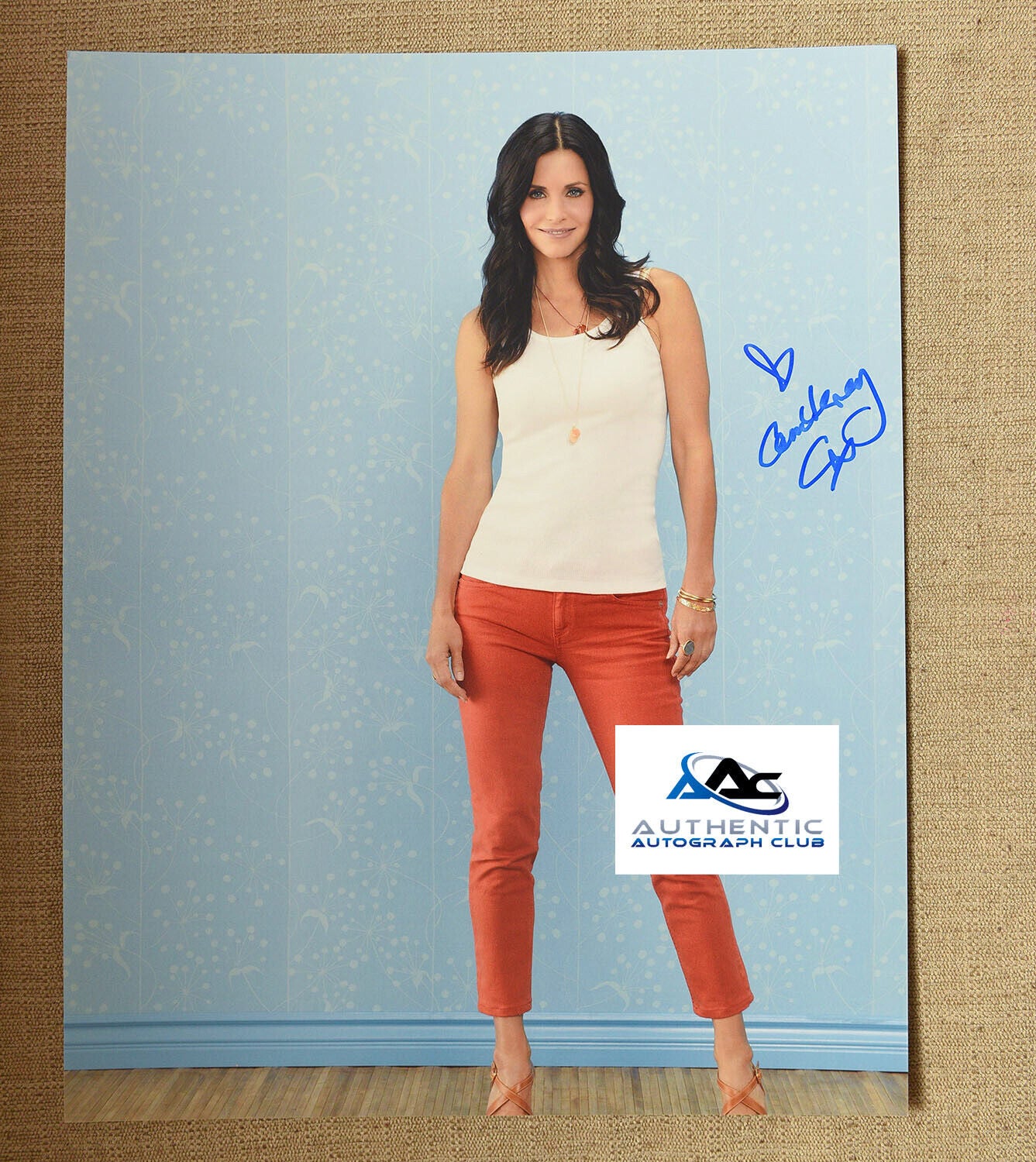 COURTENEY COX AUTOGRAPH SIGNED 11X14 PHOTO FRIENDS MONICA COA