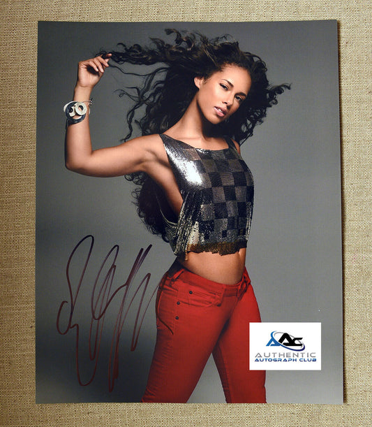 ALICIA KEYS AUTOGRAPH SIGNED 11X14 PHOTO COA