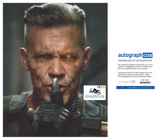 JOSH BROLIN AUTOGRAPH SIGNED 11x14 PHOTO CABLE DEADPOOL 2 ACOA