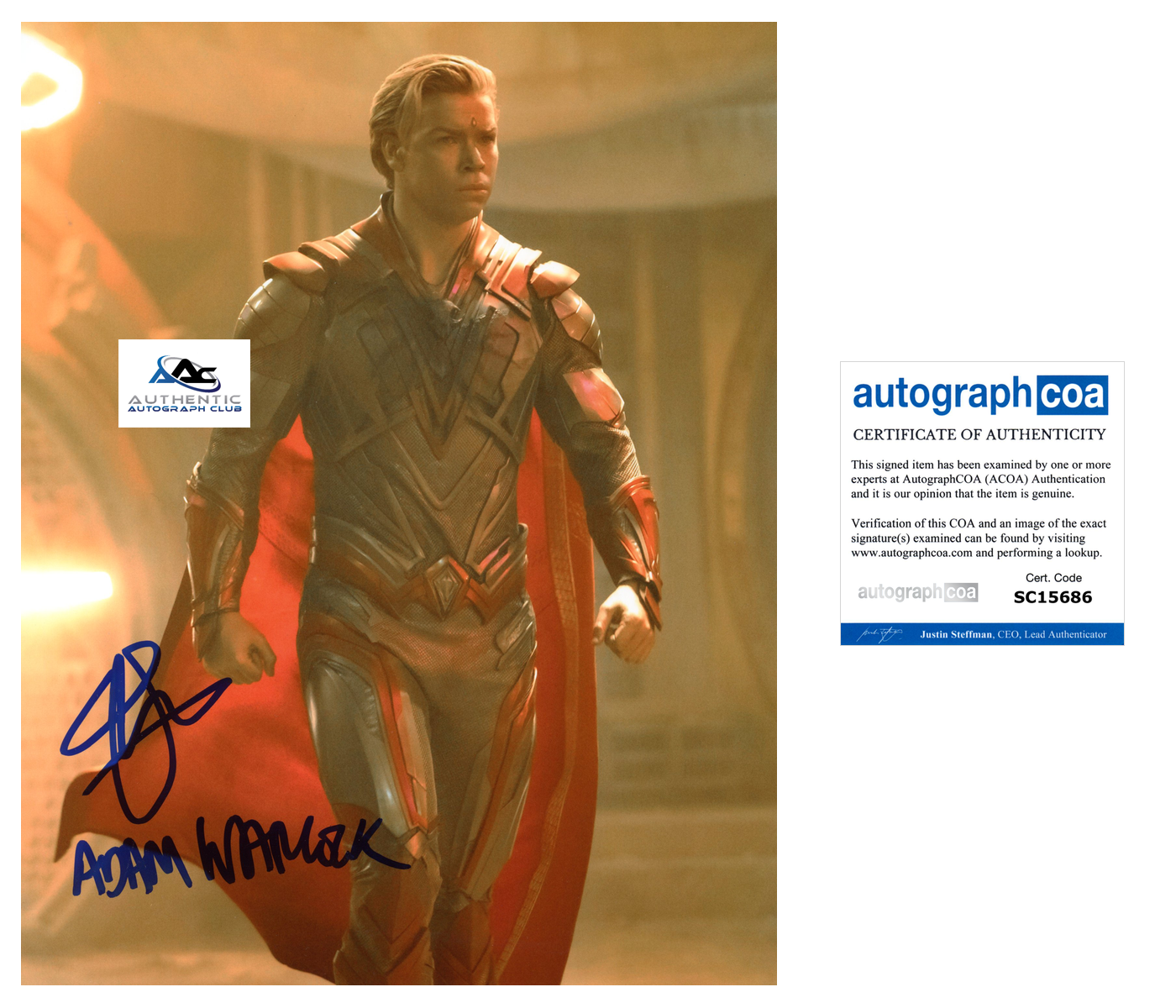 WILL POULTER AUTOGRAPH SIGNED 8x10 PHOTO ADAM WARLOCK GUARDIANS OF THE GALAXY