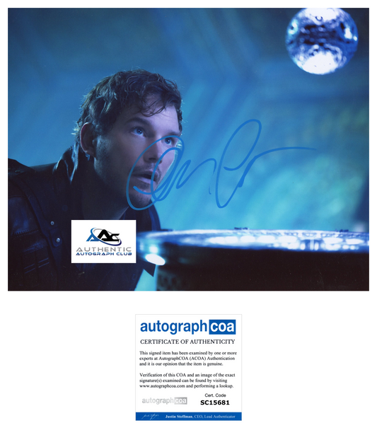 CHRIS PRATT AUTOGRAPH SIGNED 8x10 PHOTO STAR-LORD GUARDIANS OF THE GALAXY GOTG