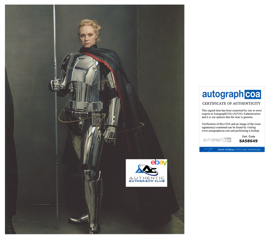 GWENDOLINE CHRISTIE AUTOGRAPH SIGNED 11x14 PHOTO STAR WARS ACOA