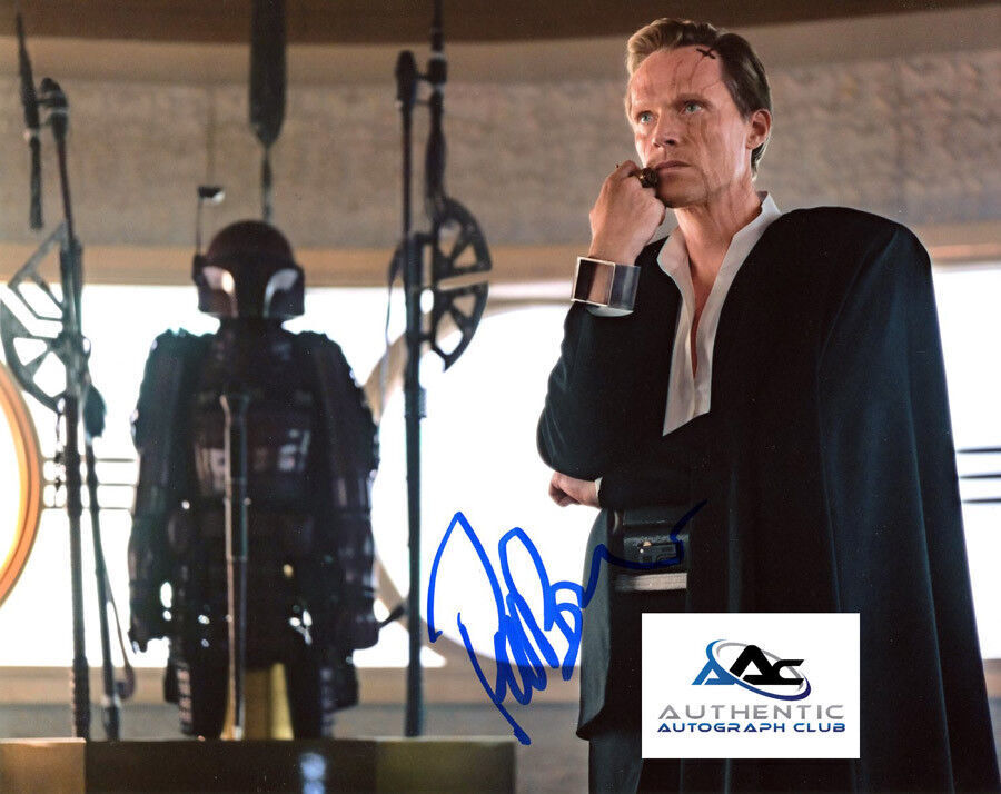 PAUL BETTANY AUTOGRAPH SIGNED 8X10 PHOTO SOLO A STAR WARS STORY DRYDEN VOS COA