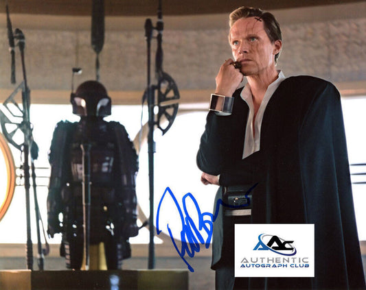 PAUL BETTANY AUTOGRAPH SIGNED 8X10 PHOTO SOLO A STAR WARS STORY DRYDEN VOS COA