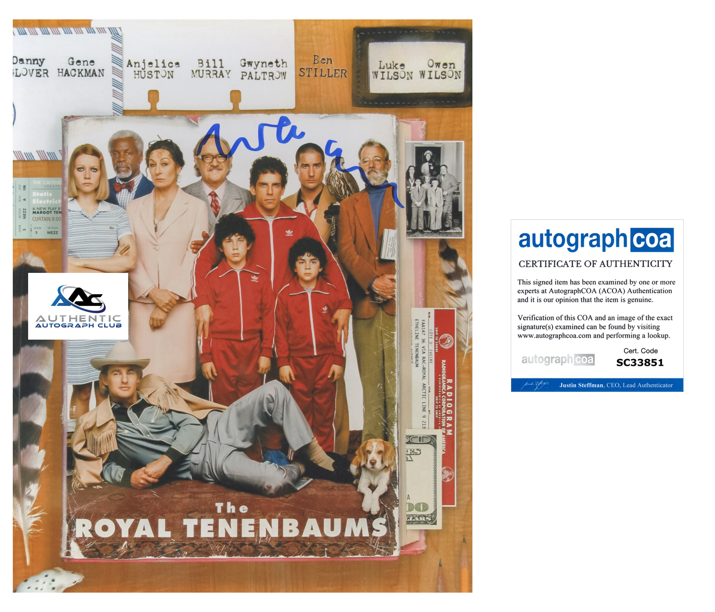 WES ANDERSON AUTOGRAPH SIGNED THE ROYAL TENENBAUMS 8X10 PHOTO ACOA