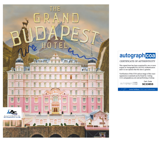 WES ANDERSON AUTOGRAPH SIGNED THE GRAND BUDAPEST HOTEL 8X10 PHOTO ACOA